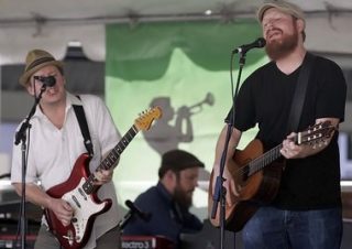 The Happy Talk Band rocked the Lagniappe Stage at New Orleans Jazz Fest