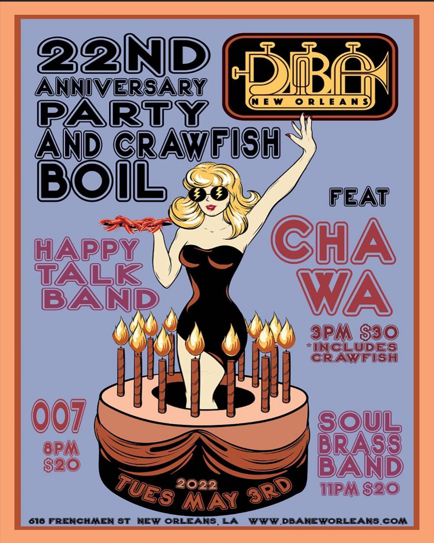 Happy Talk at d.b.a. on Tuesday, May 3, 2022