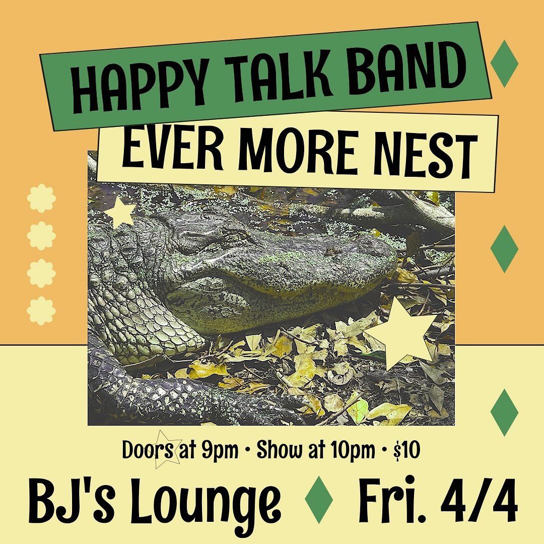 Happy Talk at BJs Lounge on Friday, April 4, 2025