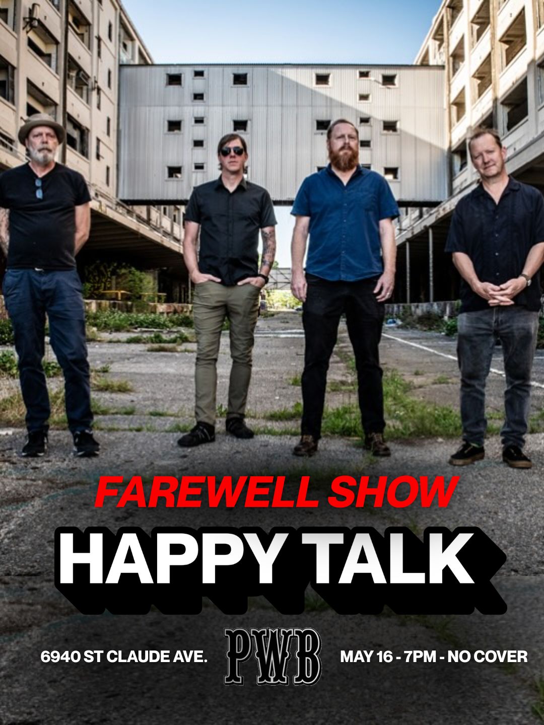 Happy Talk Farewell Show, Pirogue's Whiskey Bayou, May 18, 2026 artwork