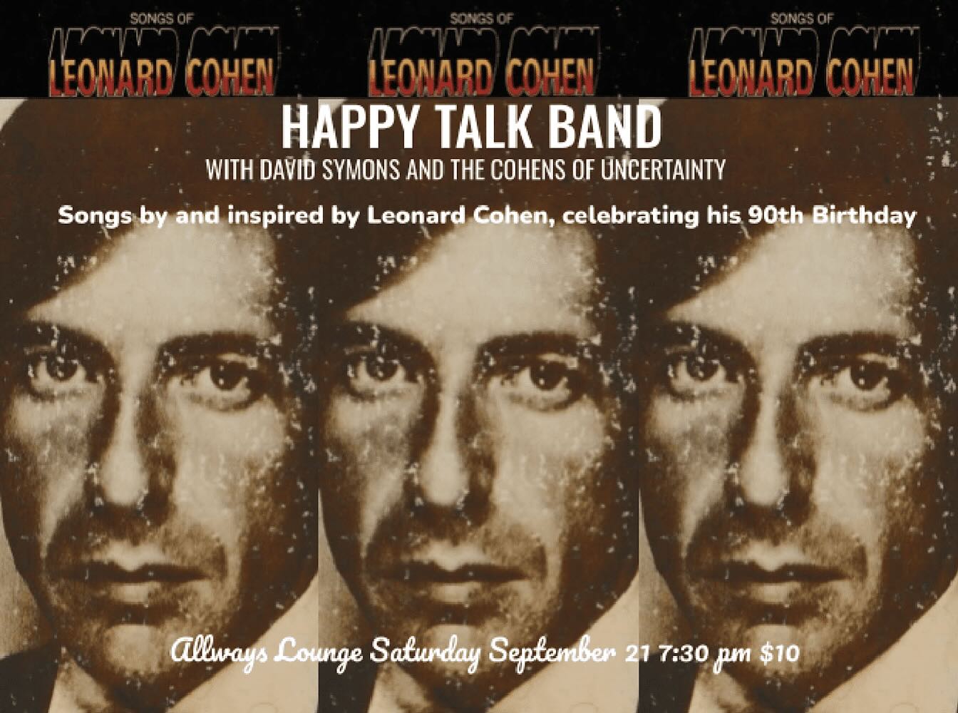 Happy Talk at Allways Lounge on Saturday, September 21, 2024