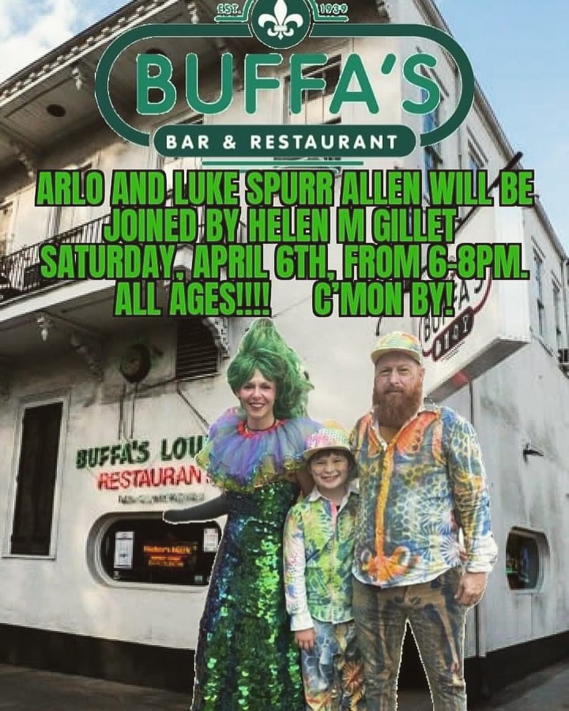 Happy Talk at Buffa's Bar & Restaurant on Saturday, April 6, 2024