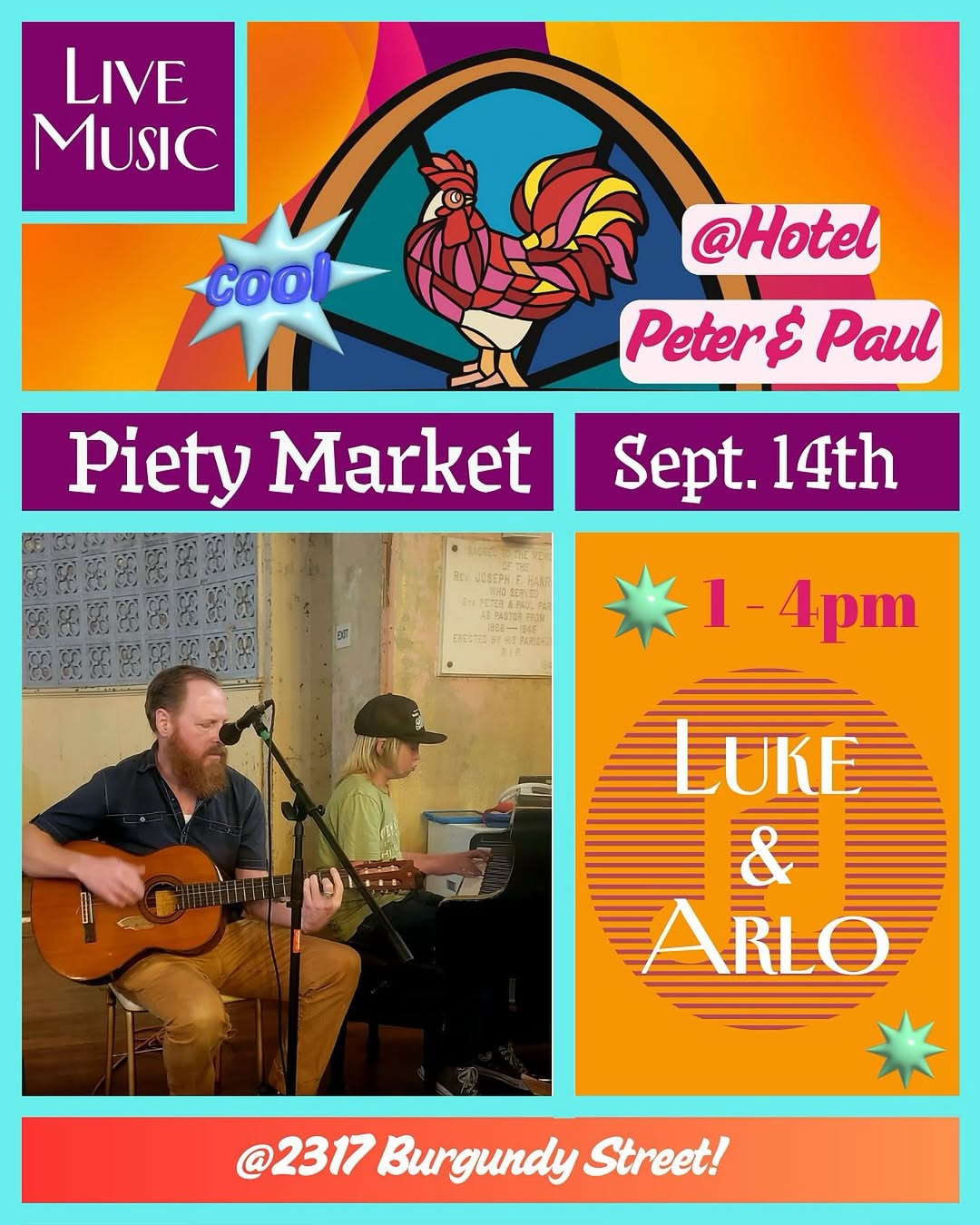 Happy Talk at Piety Market on Sunday, September 14, 2025