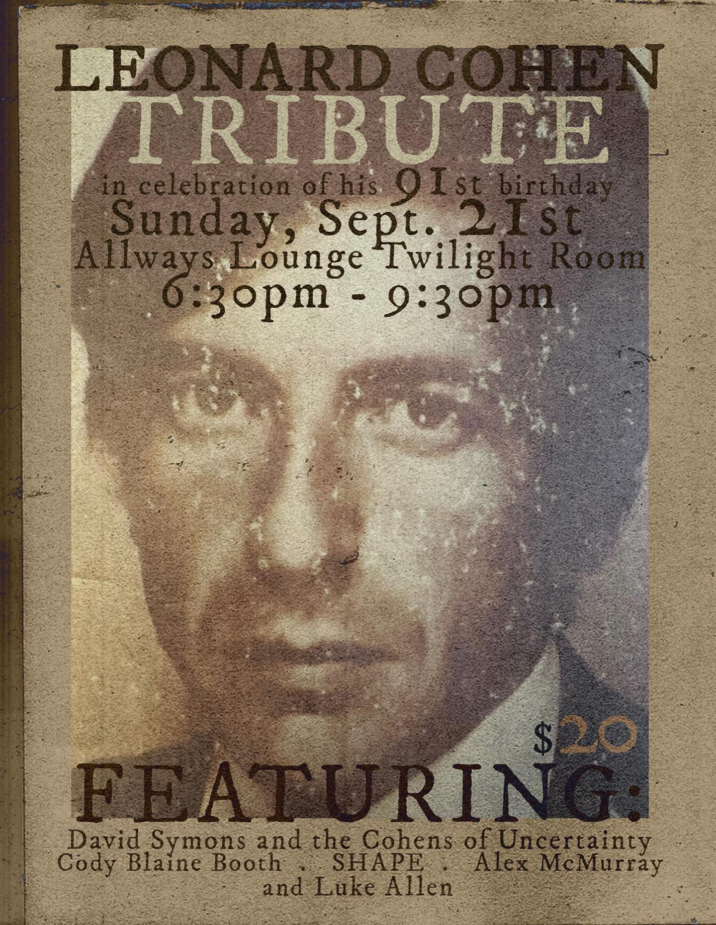 Happy Talk at Allways Lounge on Monday, September 22, 2025