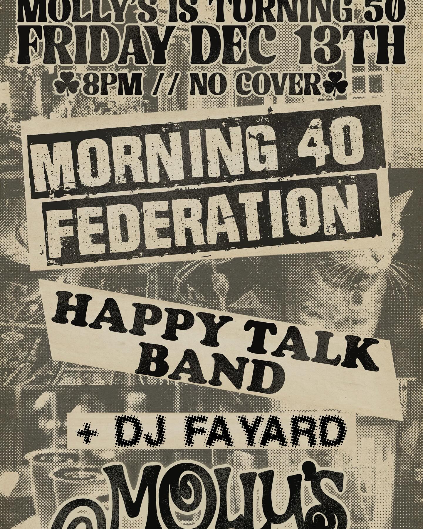 Happy Talk at Molly's on Friday, December 13, 2024